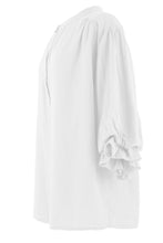 Load image into Gallery viewer, 3/4 Balloon Sleeve Linen Shirt
