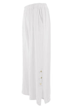 Load image into Gallery viewer, Tab Button Detail Linen Trouser
