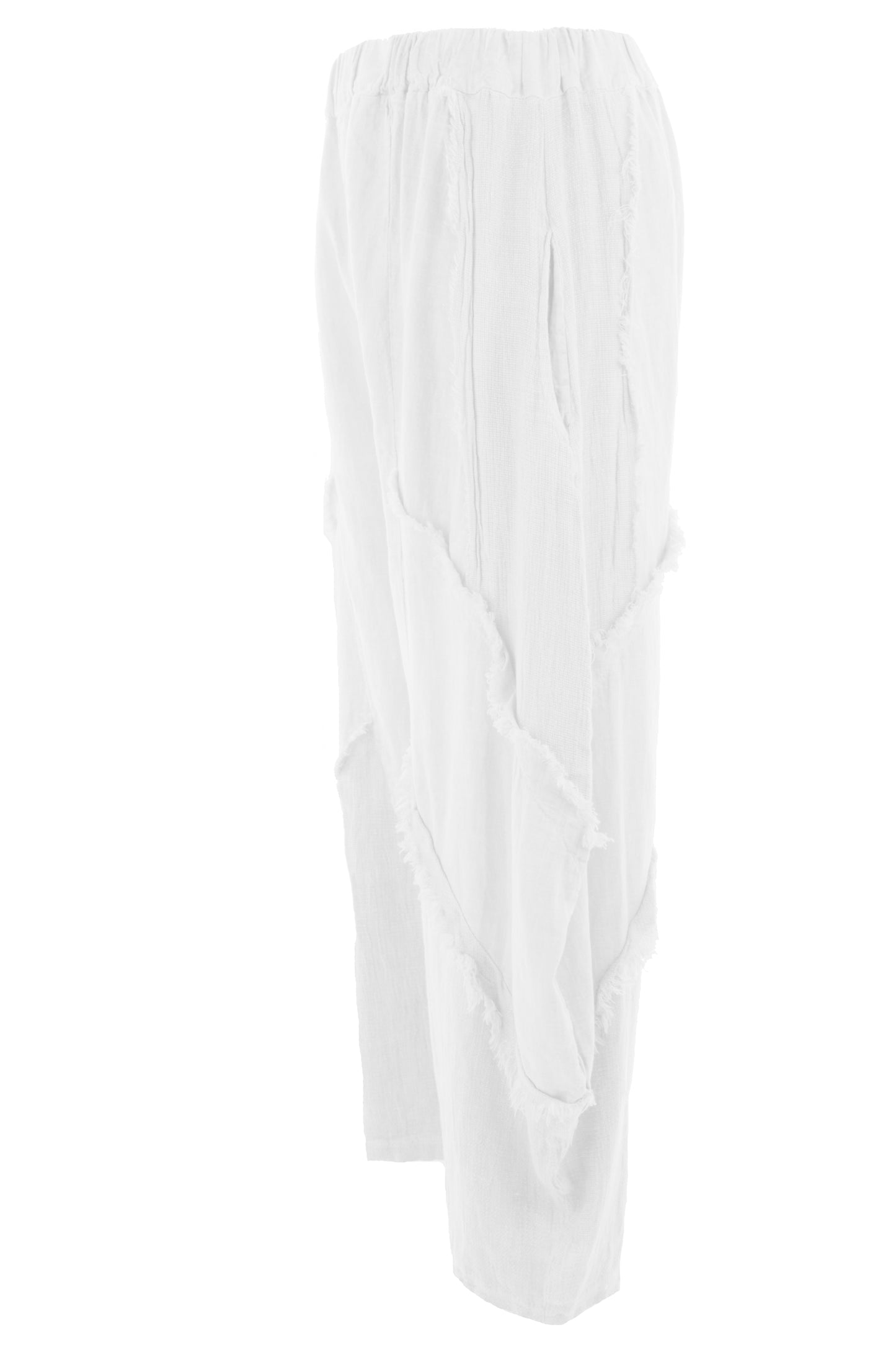Teabag Linen Panel Trouser