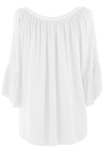 Load image into Gallery viewer, Crochet Trim Cut-out Shoulder Top

