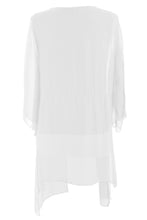 Load image into Gallery viewer, V Neck Asymmetric Silk Top
