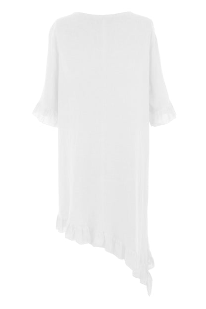 Diagonal Hem Teabag Dress