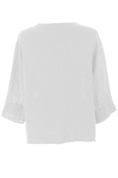 One Button Linen Jacket