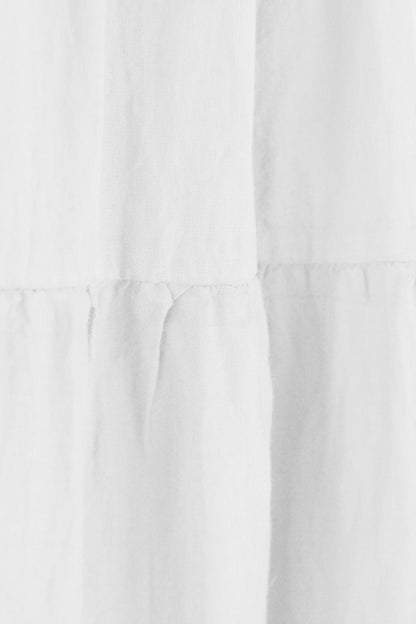 Tiered Midi Skirt with Belt