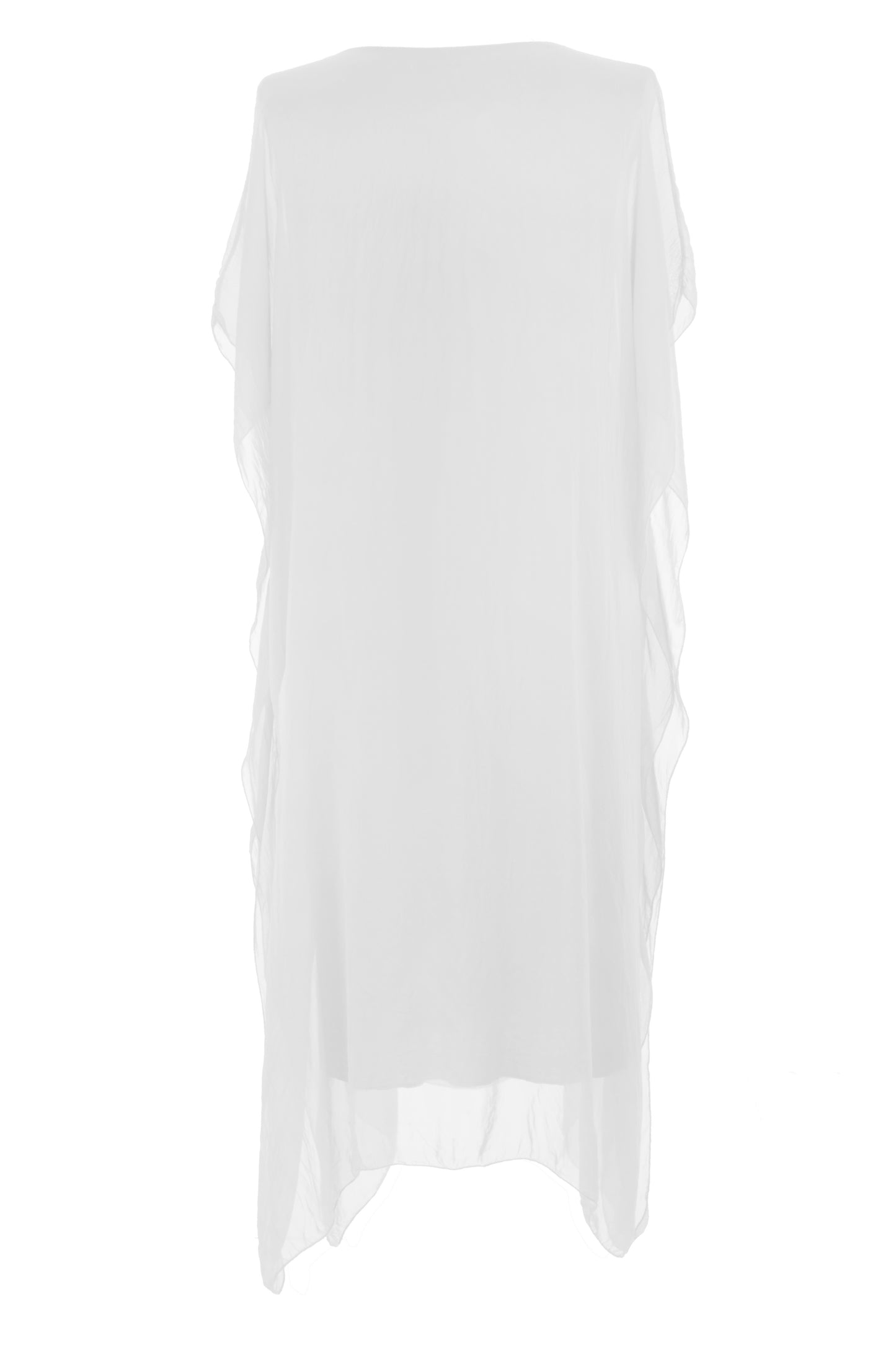 Batwing Silk Kaftan Midi