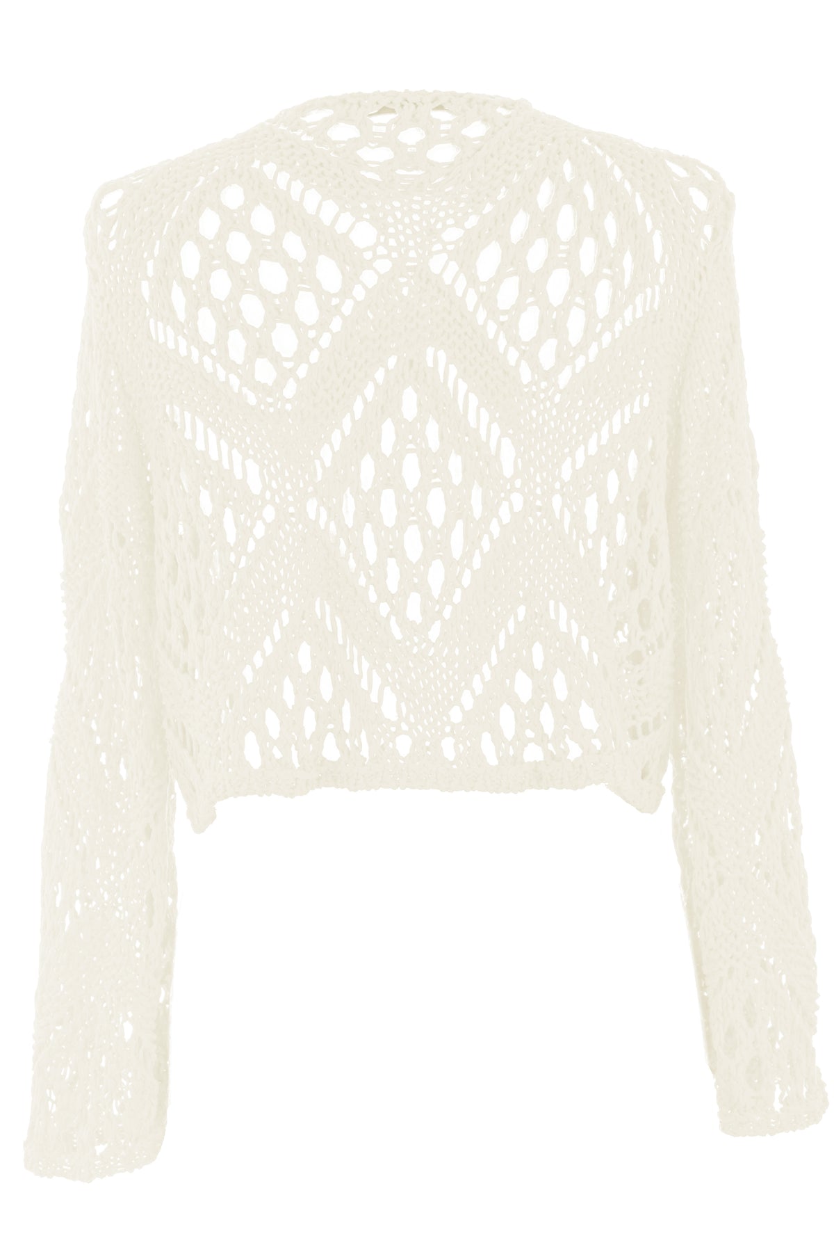 Tie Front Crochet Shrug