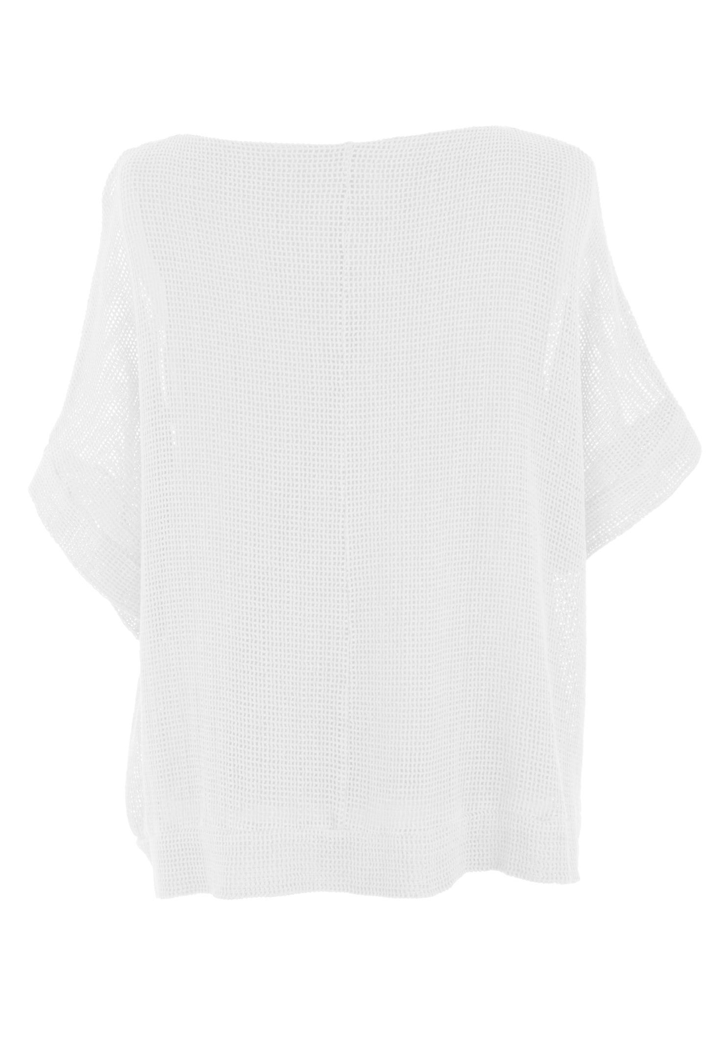 Tie Ruched Detail Mesh Top