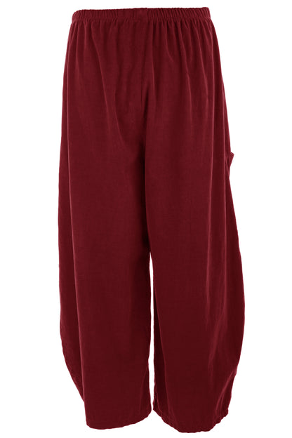 2 Slit Pocket Barrel Leg Corduroy Trouser