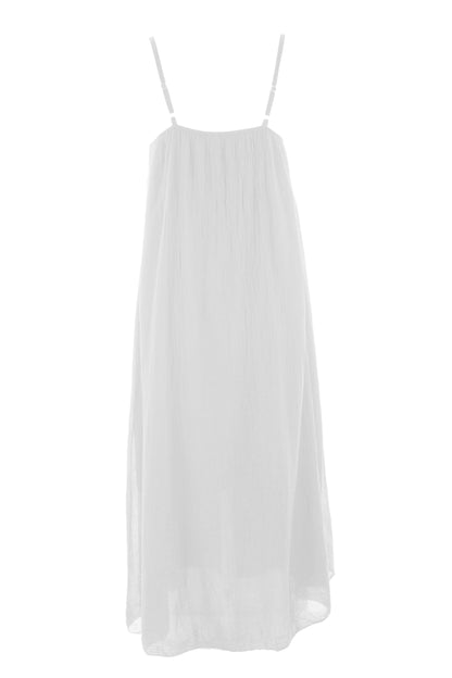 Strappy Cotton Midi Dress