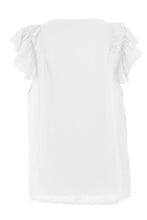 Load image into Gallery viewer, Sleeveless Frill Shoulder Linen Top
