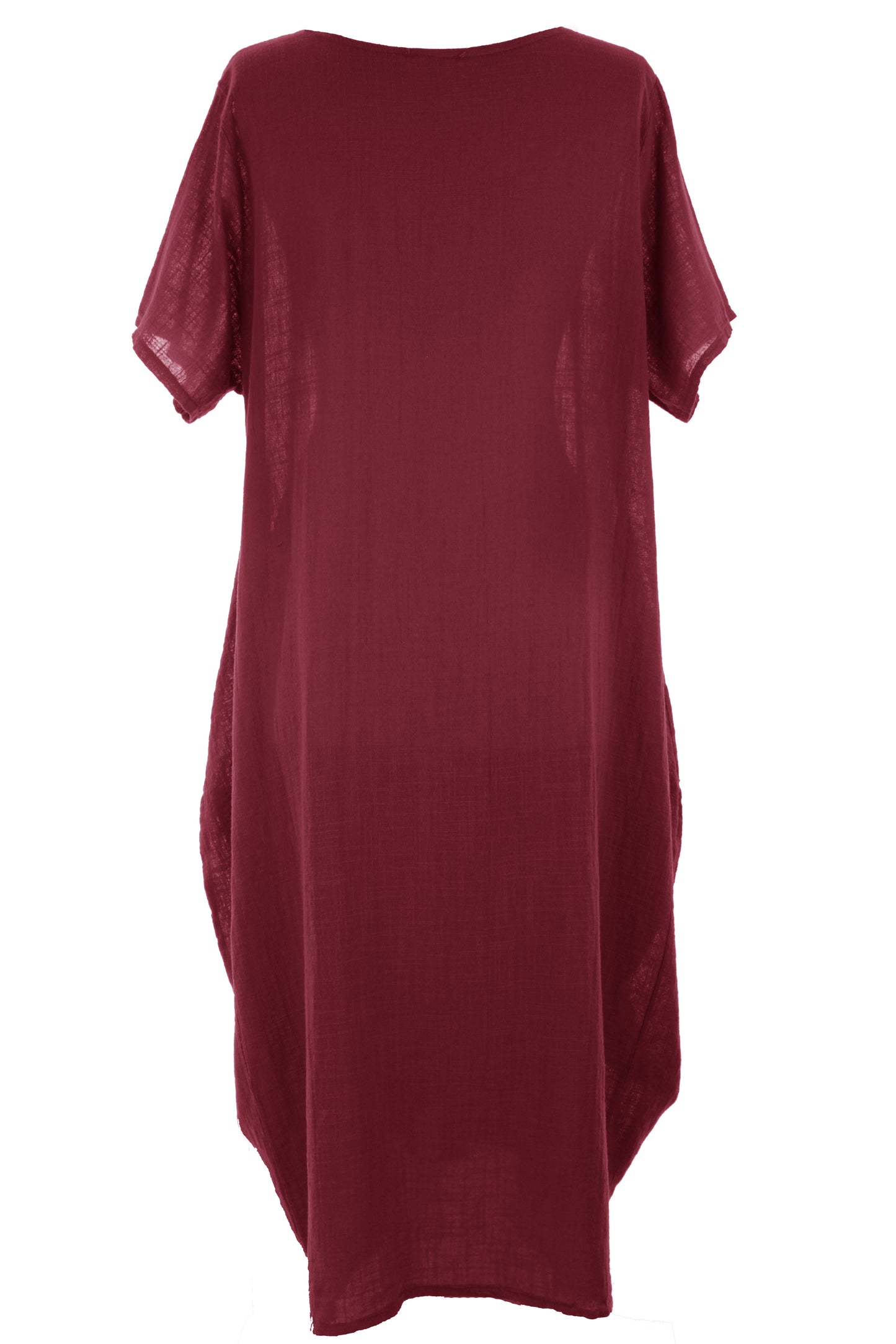 2 Pocket Cotton Tulip Midi Dress