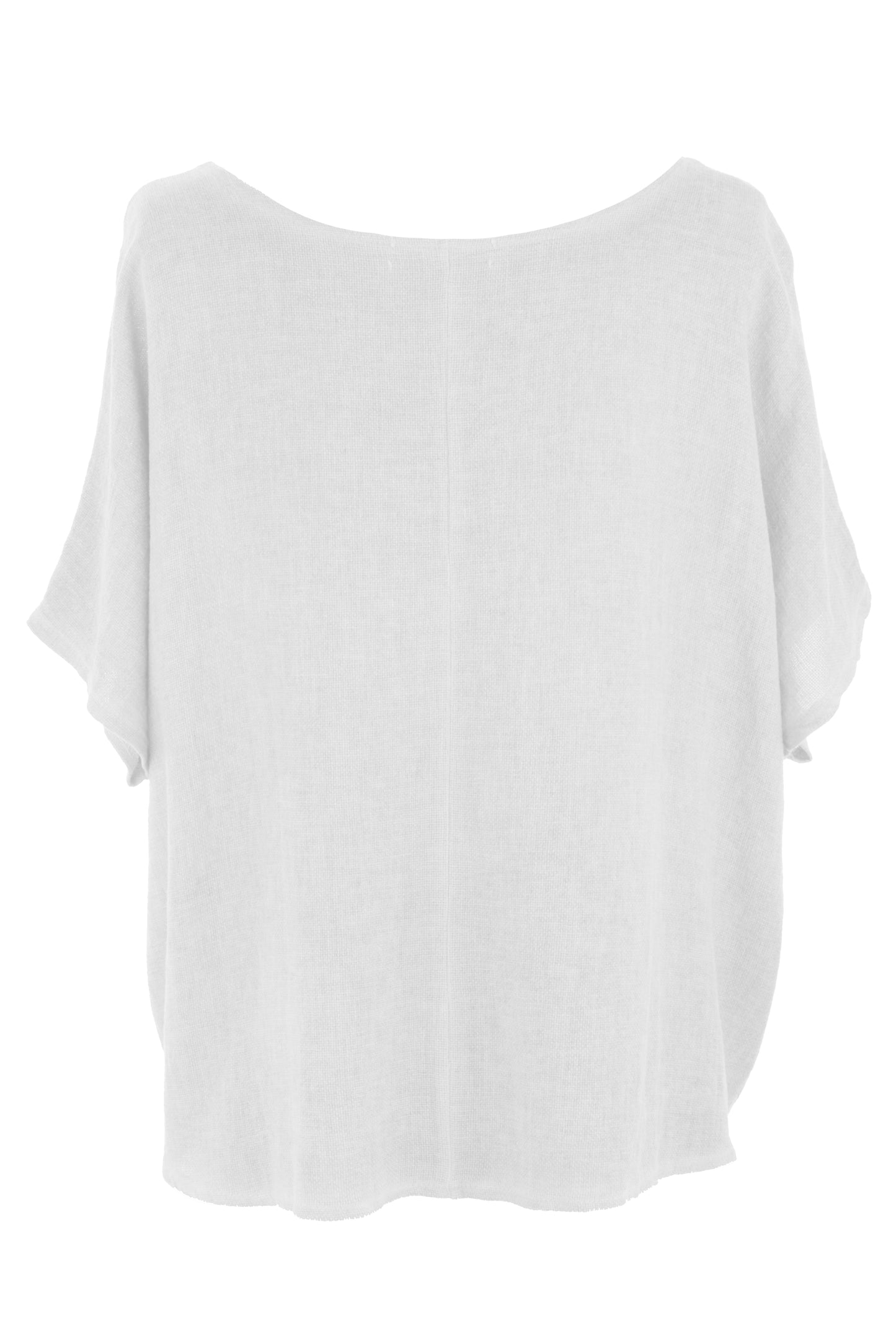 Pleat Detail Teabag Linen Top