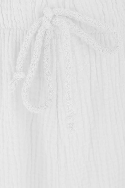 2 Pocket Cheesecloth Cotton Shorts