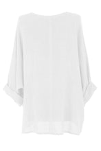 Load image into Gallery viewer, One Button Linen Cardigan
