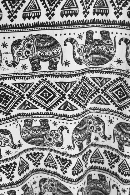 Elephant Print Harem Trouser
