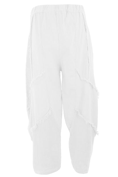 Teabag Linen Panel Trouser