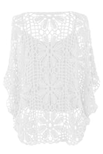 Load image into Gallery viewer, Flower Pattern Crochet Top with Vest
