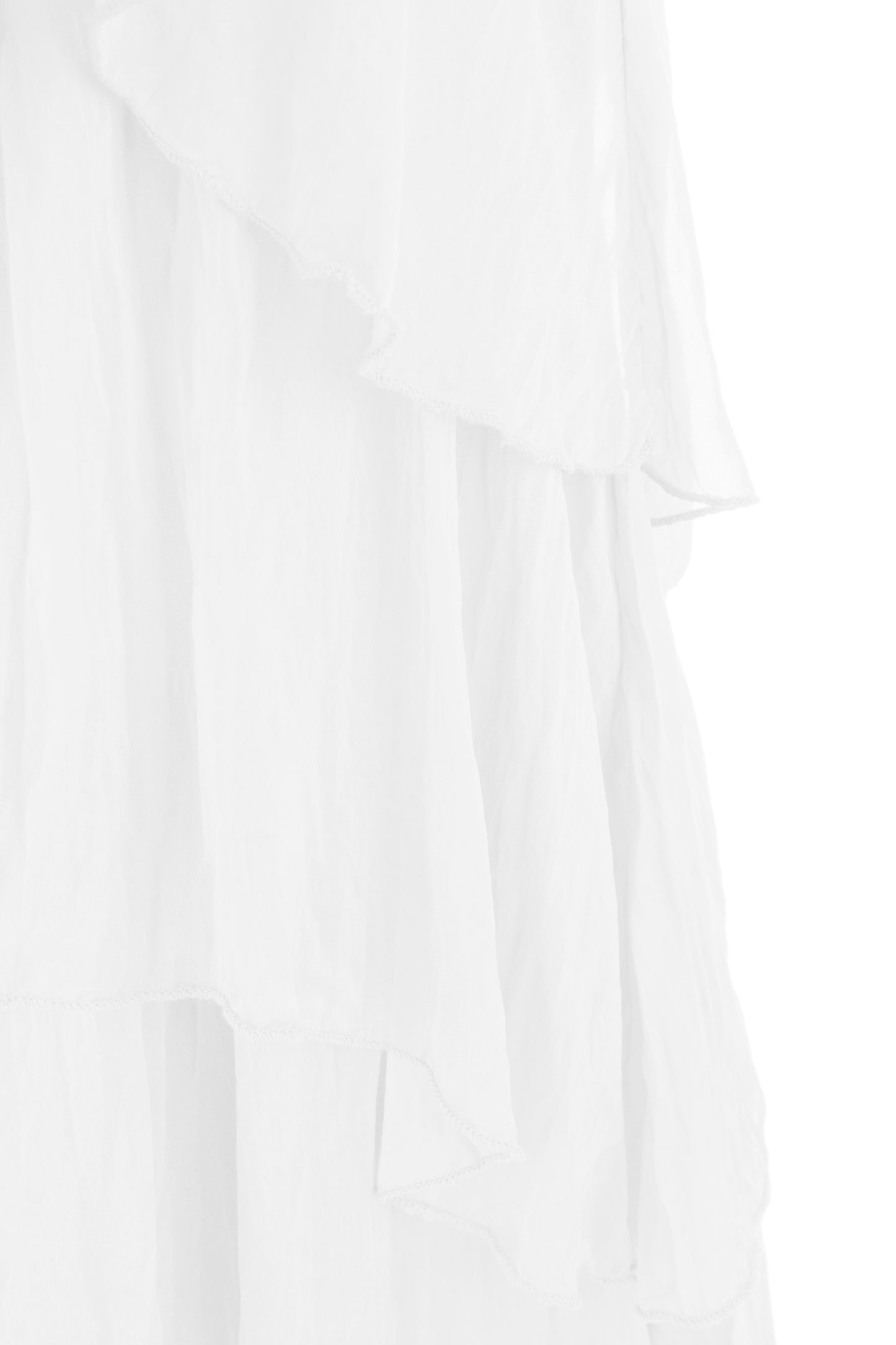 Ruffle Silk Vest
