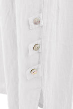 Load image into Gallery viewer, Tab Button Detail Linen Trouser
