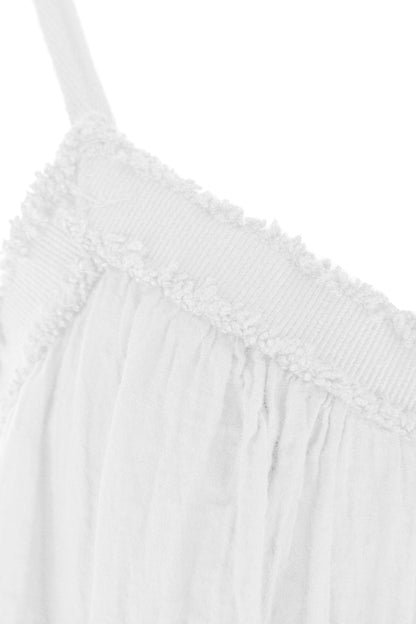 Strappy Cotton Midi Dress