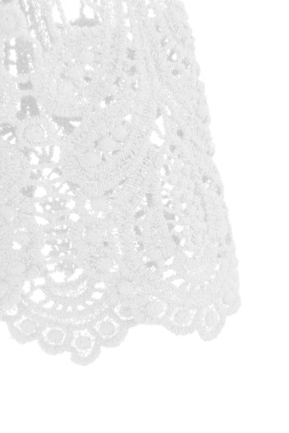 Tie Front Crochet Cardigan