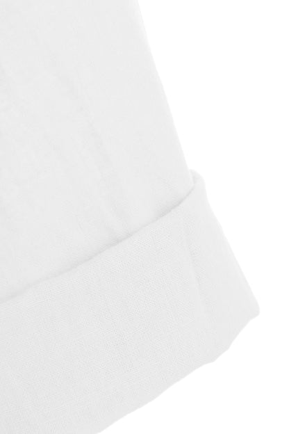 Frill Panel Linen Shirt