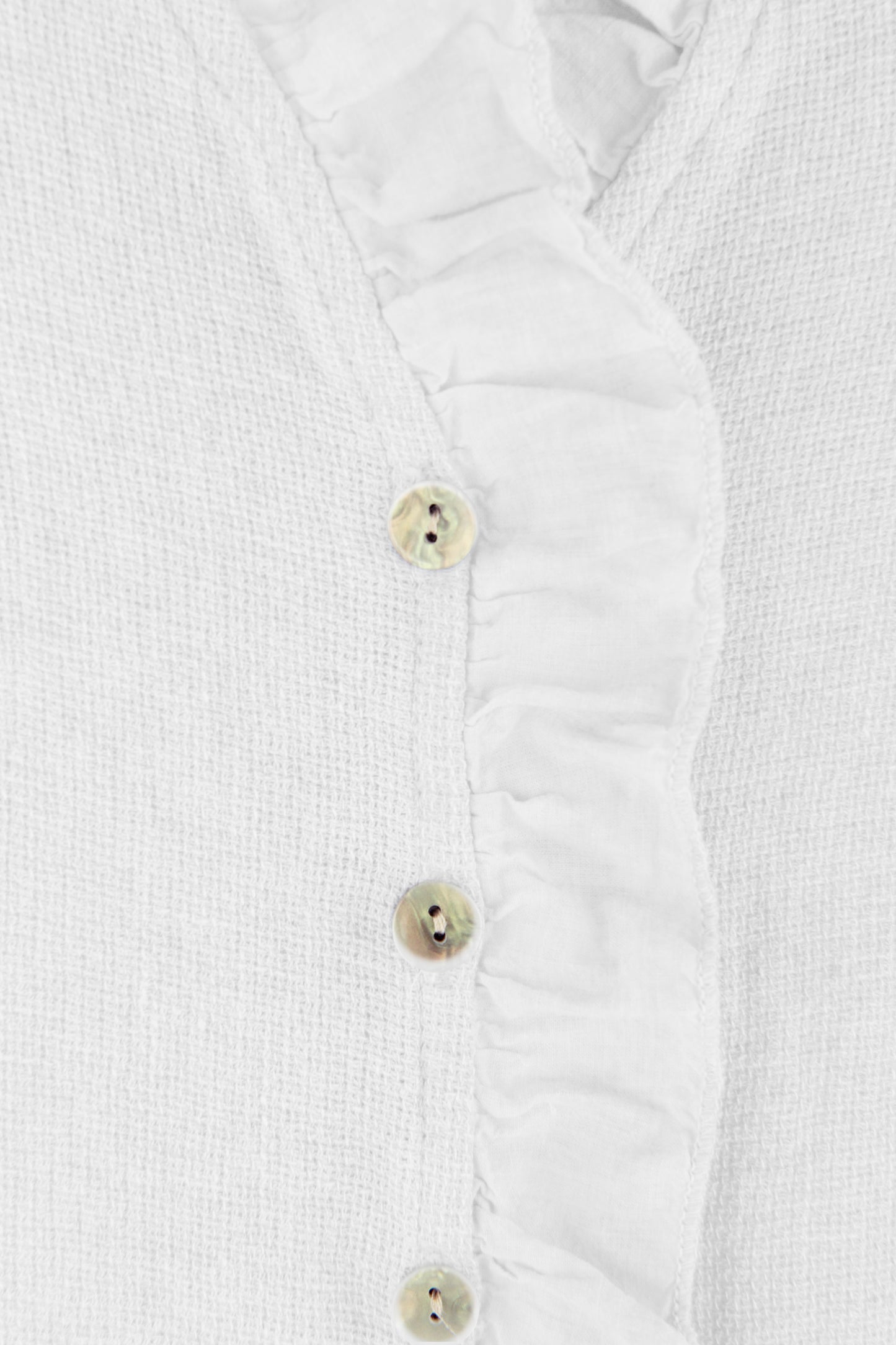 Sleeveless Frill Trim Teabag Top
