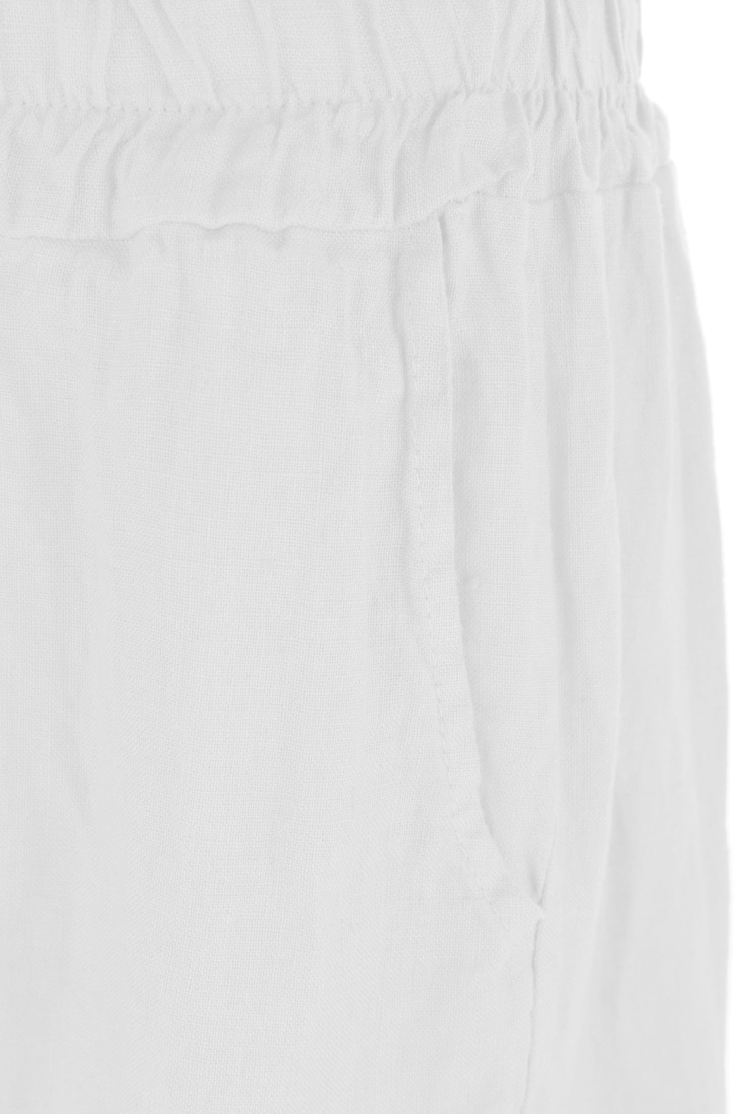 2 Pocket Barrel Leg Linen Trouser