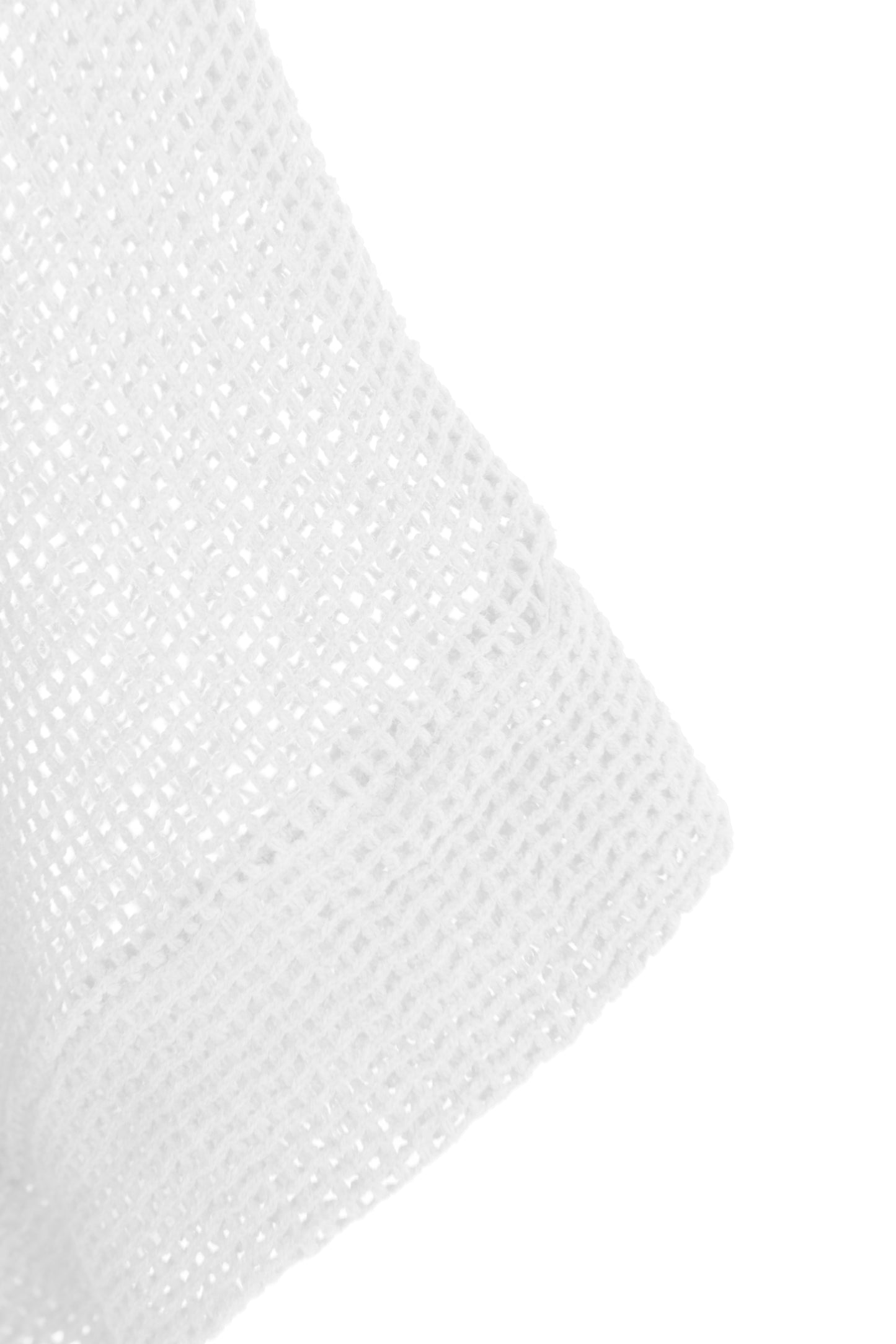 Tie Ruched Detail Mesh Top