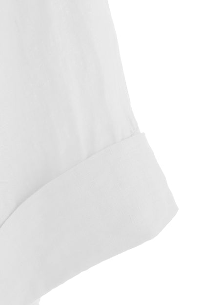 Collar V Neck Linen Shirt