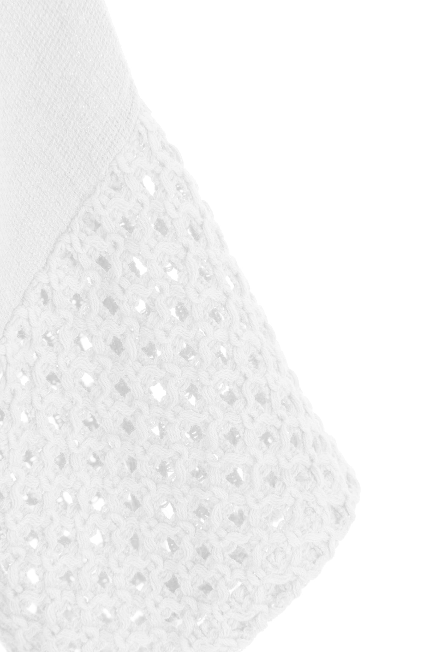 2 Pocket Crochet Detail Teabag Top