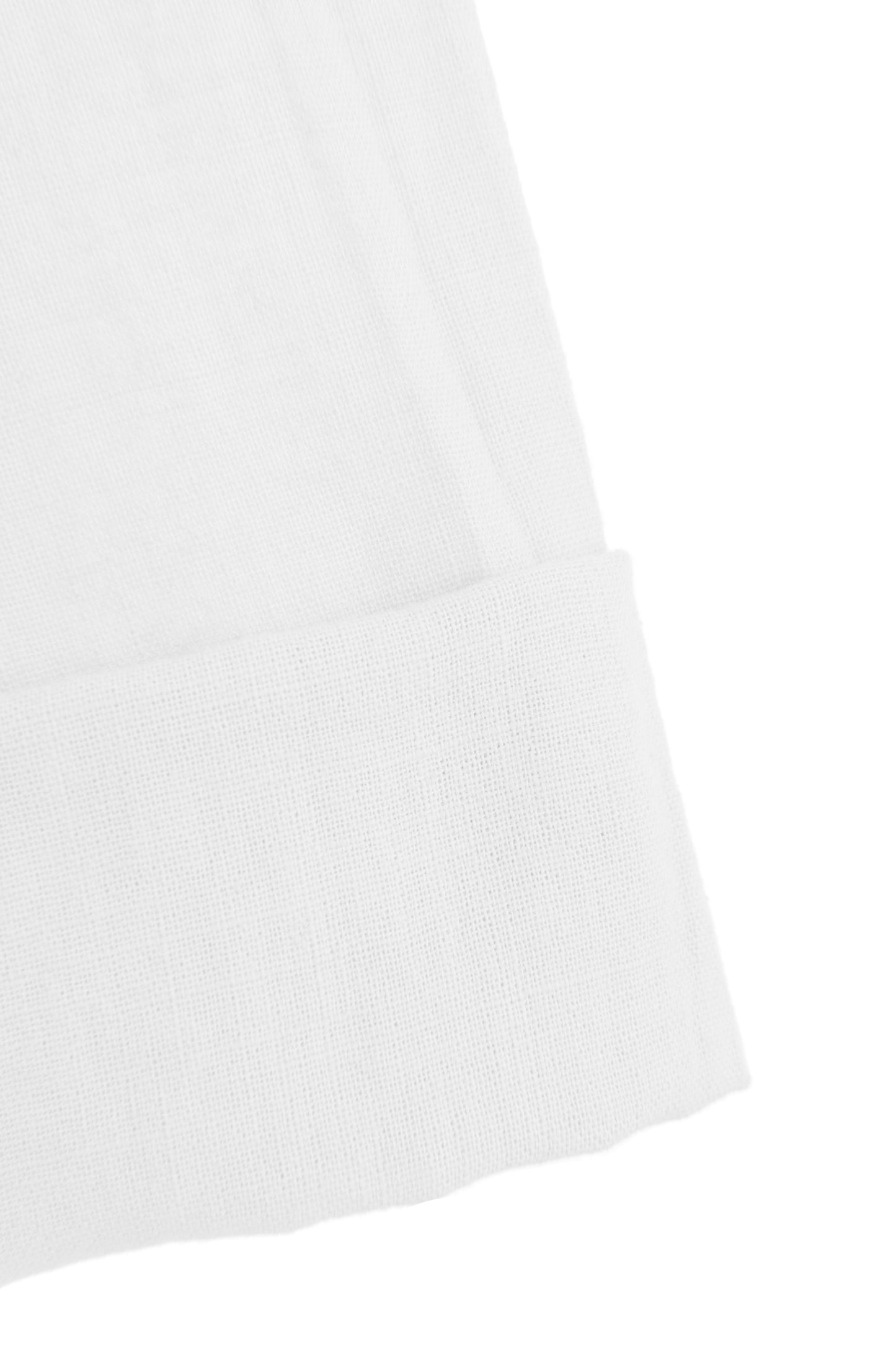 Pleat Detail Linen Dress
