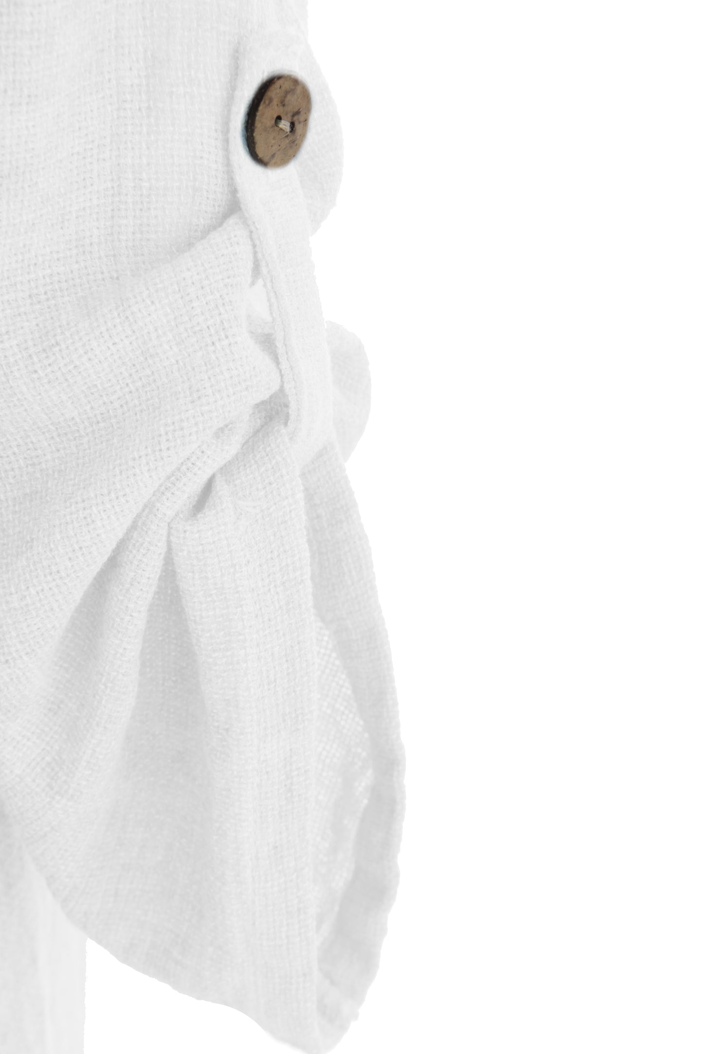 Cutout Button Detail Teabag Top