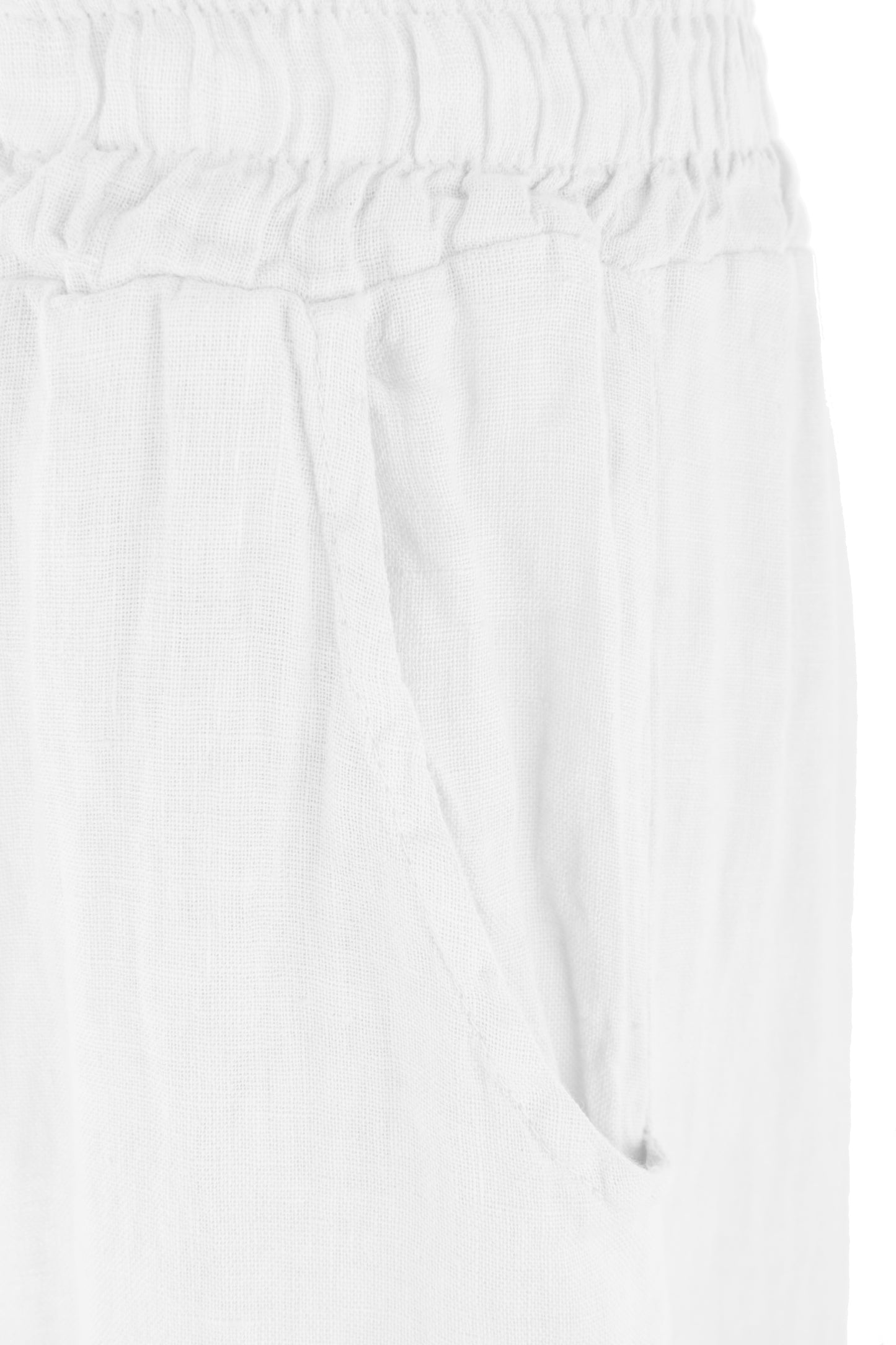 2 Pocket Wide Leg Linen Trouser