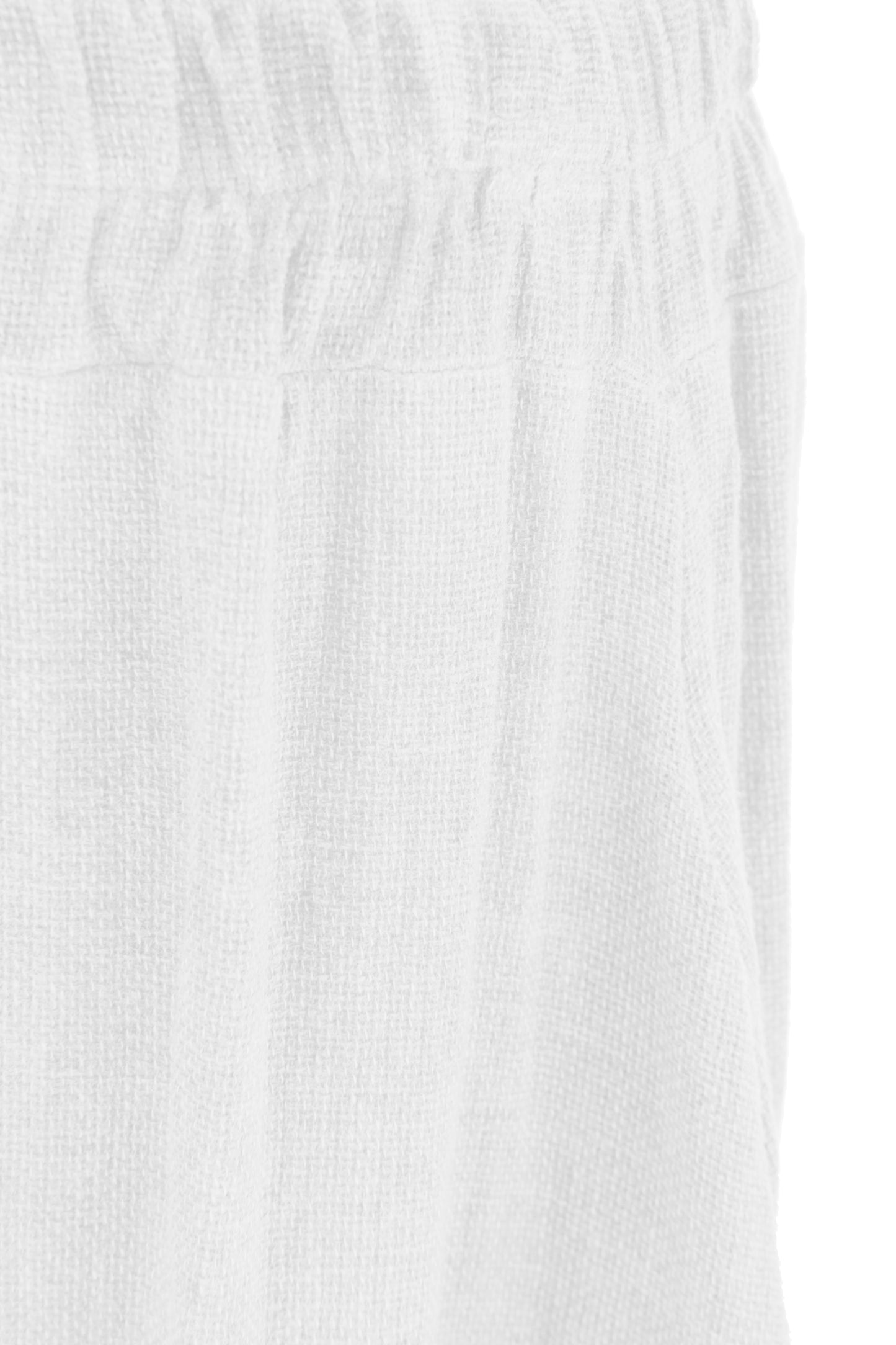 Side Slit Wide Leg Teabag Linen Trouser