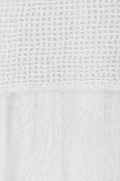 Mesh Shrug Cotton Midi