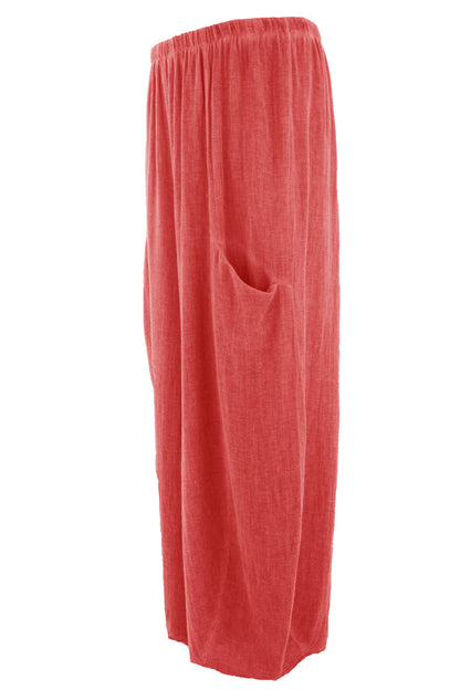 2 Slit Pocket Teabag Linen Trouser