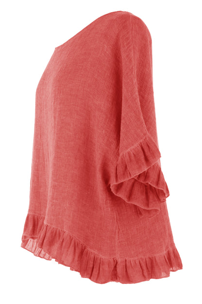 Frill Hem Teabag Top