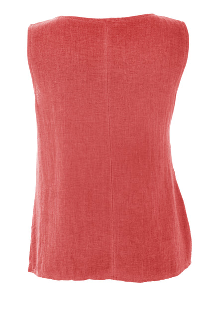 Side Tie Teabag Linen Top