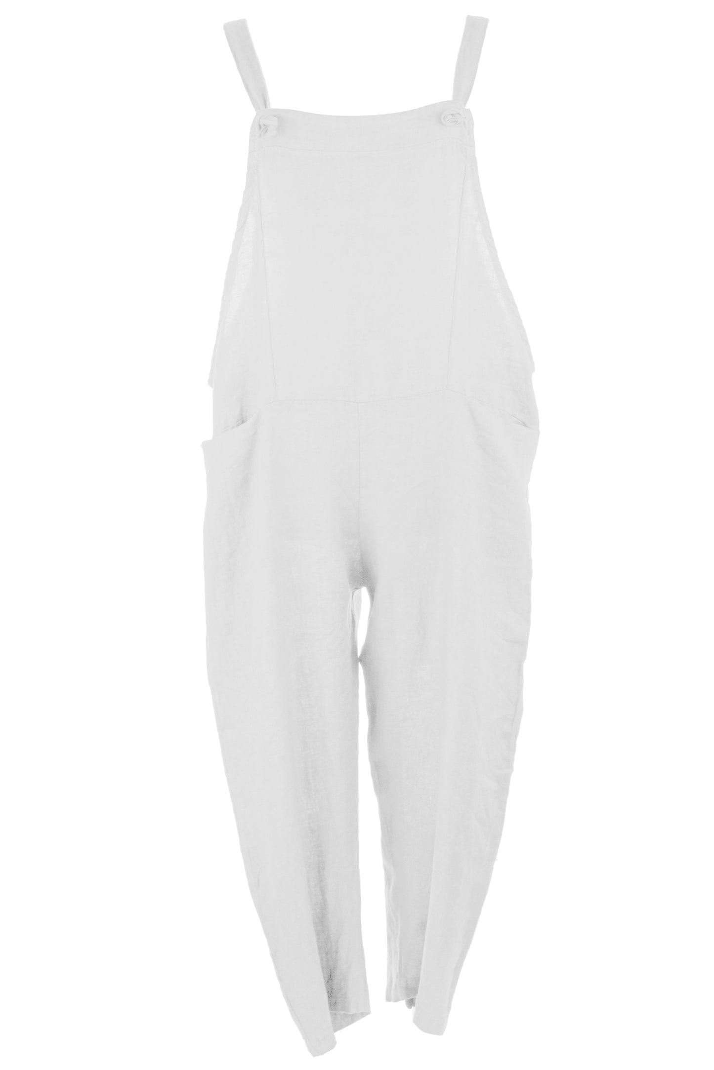 Tie Knot Linen Dungarees
