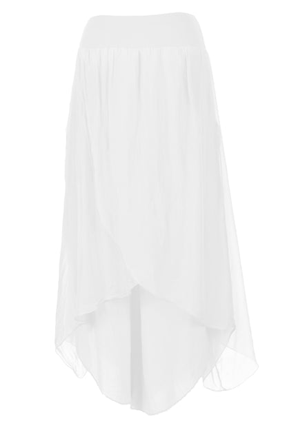 Flap Overlay Silk Trouser