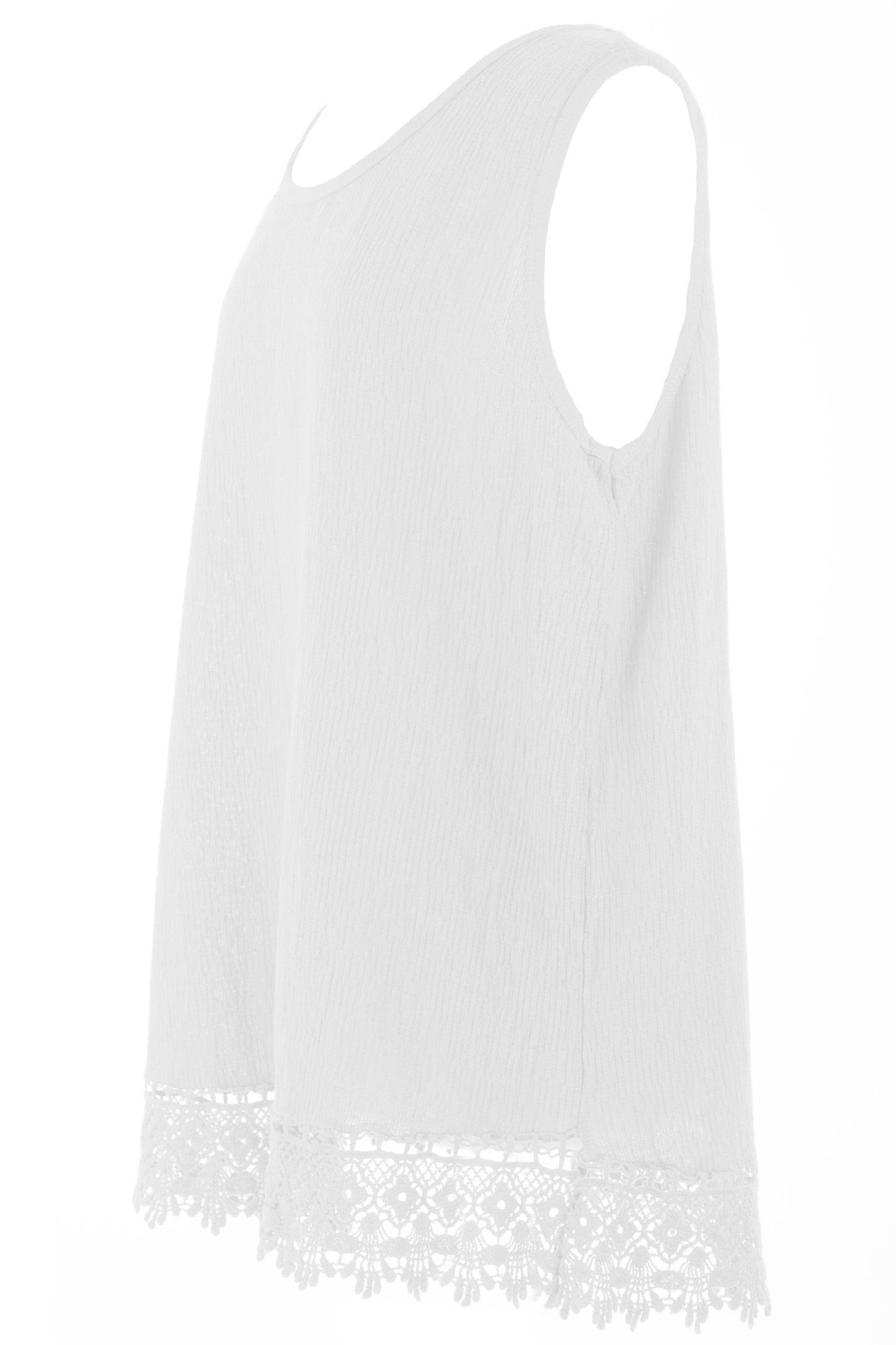 Crochet Trim Teabag Cotton Top