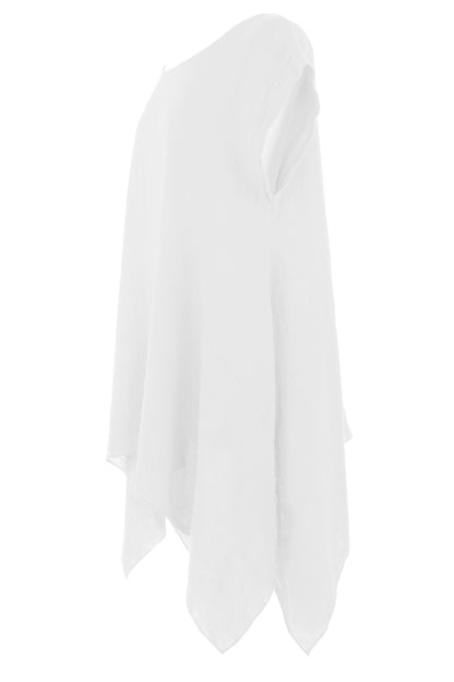Hanky Hem Linen Top
