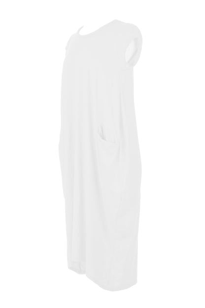 Cap Sleeve 2 Pocket Cotton Midi