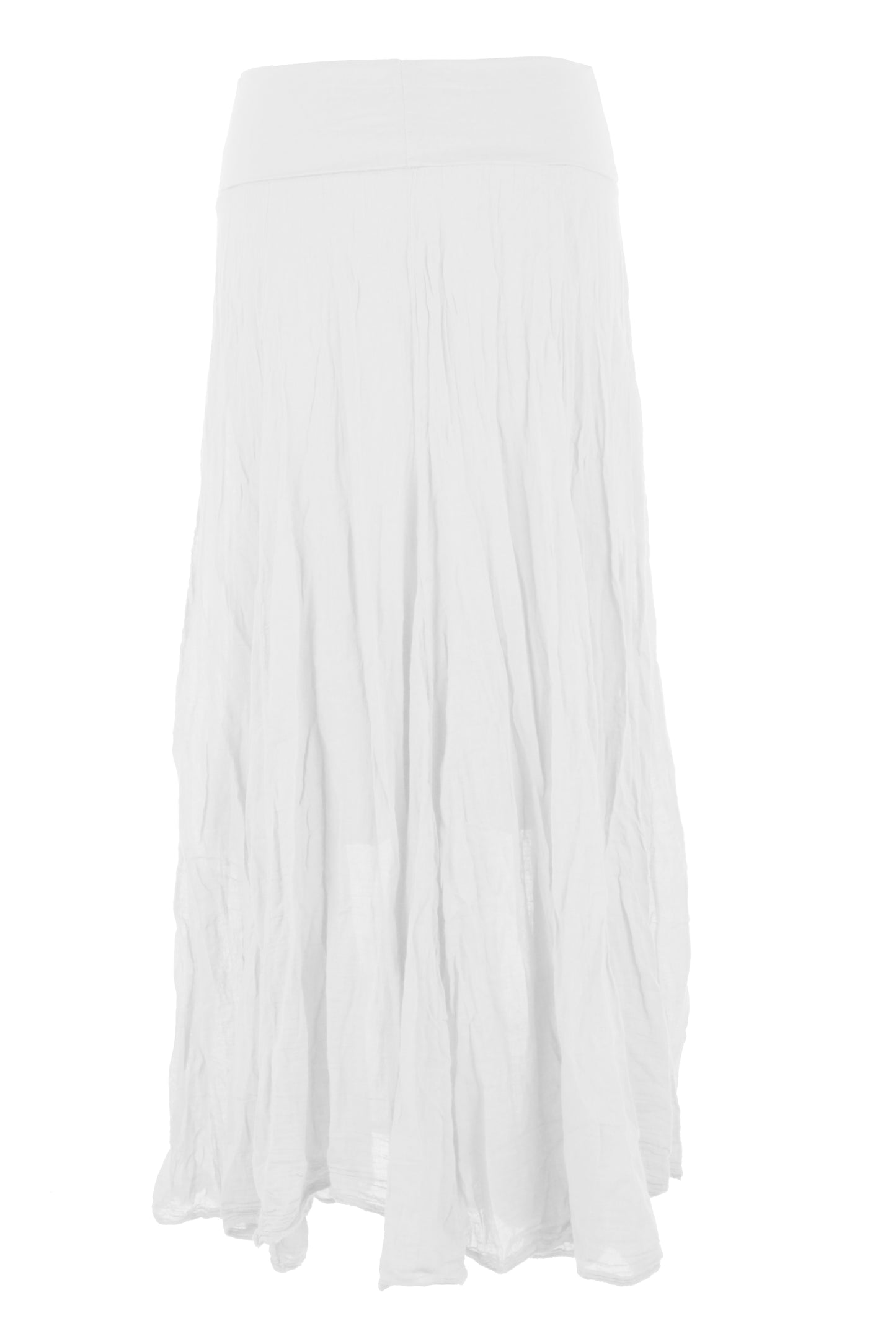 Cotton Panel Midi Skirt