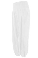 Load image into Gallery viewer, Elasticated Waist Washed Cotton Trouser
