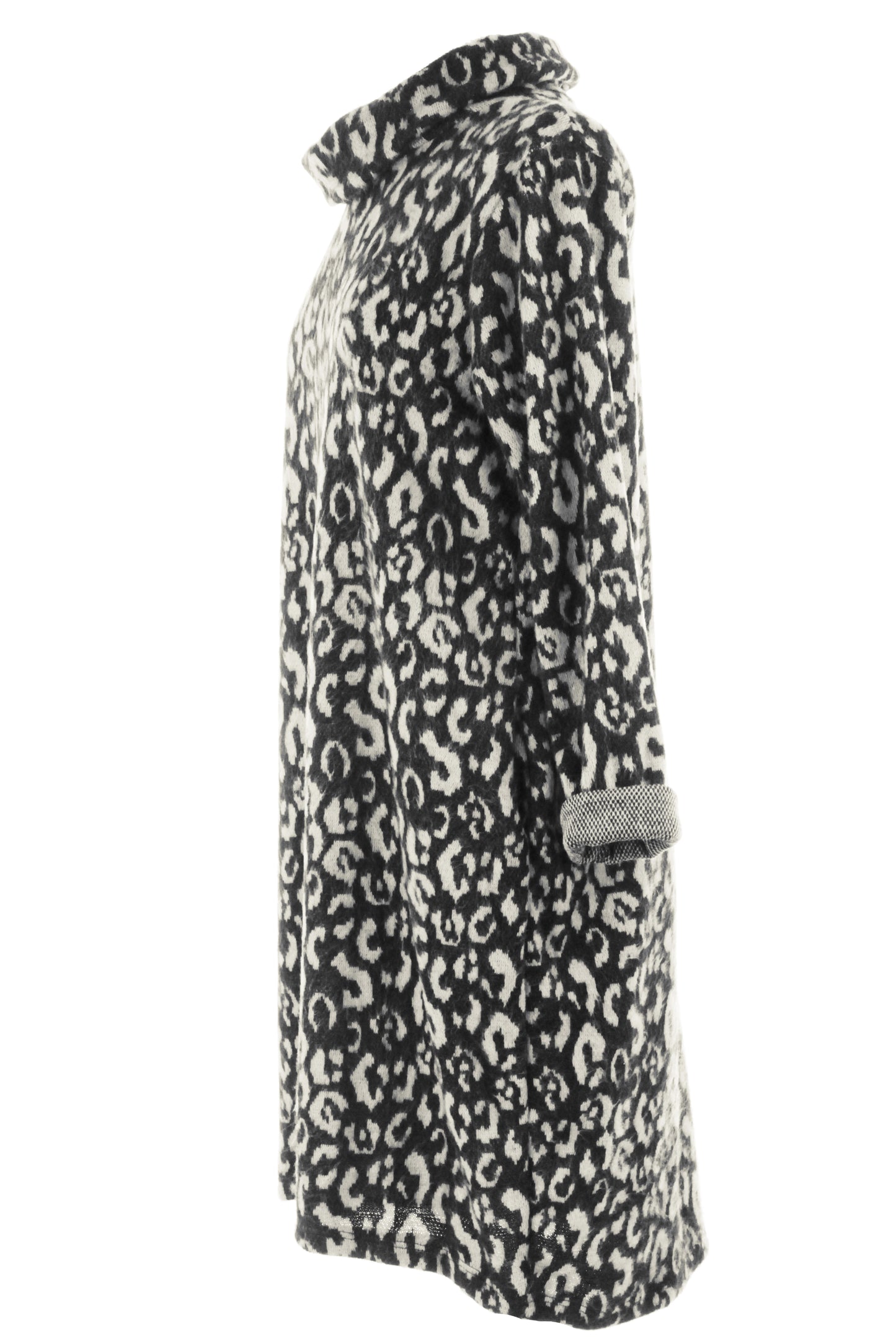 Cowl Cheetah Soft Knit Dress