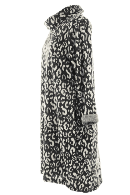 Cowl Cheetah Soft Knit Dress