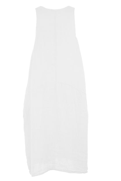 Sleeveless Pocket Linen Dress