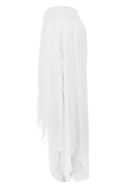 Flap Overlay Silk Trouser